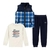 Conjunto 3 Peças Colete Azul Bass