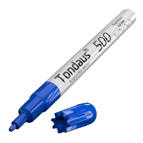 CANETA MARCAÇÃO CIRÚRGICA 1.0MM COR AZUL 01UN TONDAUS 500