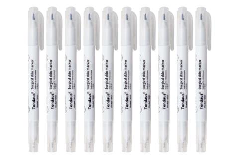 CANETA MARCAÇÃO CIRURGICA TONDAUS 3023 PONTA DUPLA 10 UNID