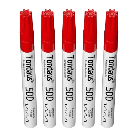 CANETA MARCAÇÃO CIRÚRGICA 2.0 a 3.0MM VERM. 05UN TONDAUS 700