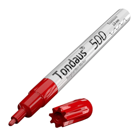 CANETA MARCAÇÃO CIRÚRGICA 2.0 a 3.0MM VERM. 01UN TONDAUS 700