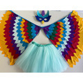 Disfraz Kit Pájaro. Tutu Con Alas Y Antifaz - comprar online