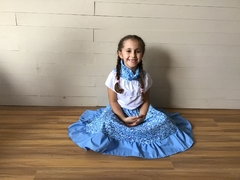 Traje Paisana (pollera + pañuelo) - tienda online