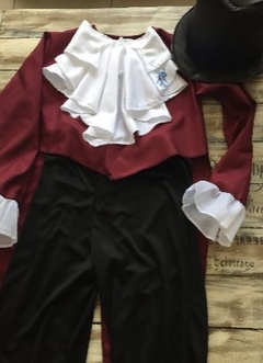 Caballero Patrio. Saco, shabot y galera - Tienda Tertulia Disfraces