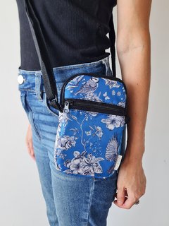 Mini Bag Toile de Jouy Azul en internet