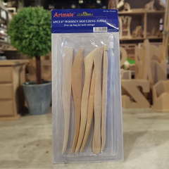 Set Estecas Artmate Madera x6unid. - comprar online