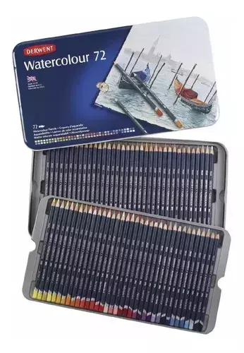 Lápices Acuarelables Derwent Lata x72 Colores