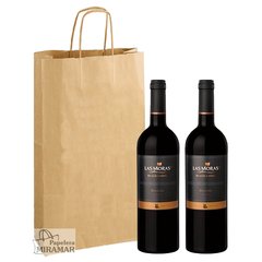 Bolsas kraft madera - p/Botellas - Papelera Miramar