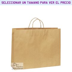 Bolsas kraft madera - apaisadas - comprar online
