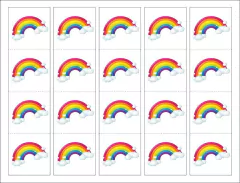 Stickers Personajes 4,5 x 4,5 cm - paq x 20 unid