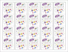 Stickers Personajes 4,5 x 4,5 cm - paq x 20 unid - comprar online