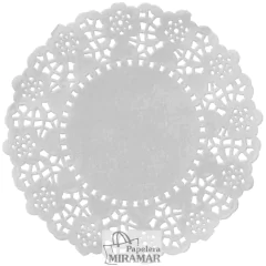 Blondas papel redondas blancas - paq x100 - comprar online