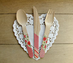 Blondas papel corazon blanco 15cm - paq x100 - comprar online