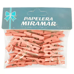 Mini broches de madera - Colores