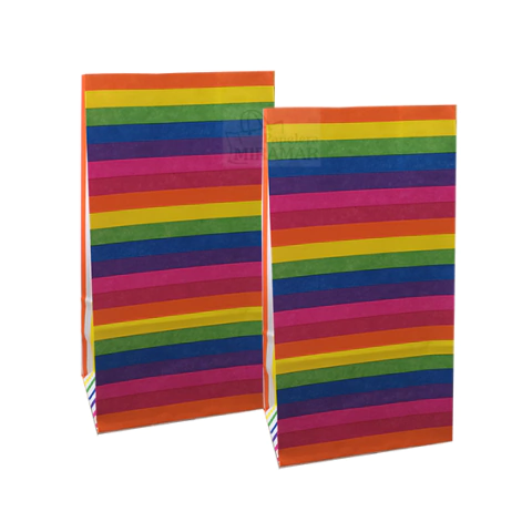 Bolsas sin manijas arcoiris 12 x 24 x 07 cm - comprar online
