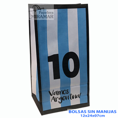 Bolsas sin manijas Mundial Fubol 12 x 24 x 07 cm - comprar online