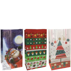Bolsas sin manijas navidad 12 x 24 x 07 cm