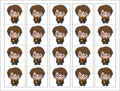 Stickers Personajes 4,5 x 4,5 cm - paq x 20 unid - Papelera Miramar