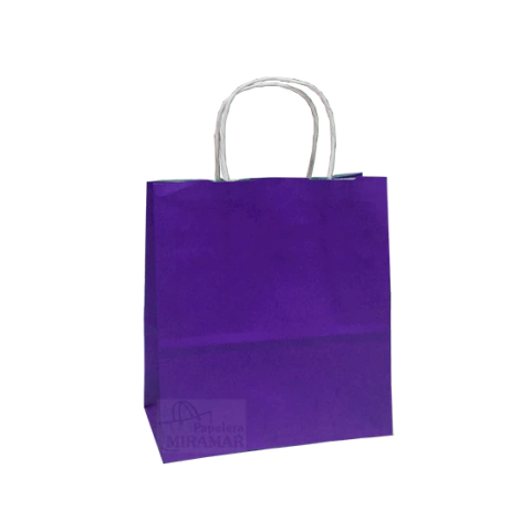 Bolsas color violeta 18 x 19 x 08 cm - comprar online