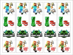 Stickers Personajes 4,5 x 4,5 cm - paq x 20 unid