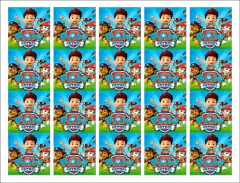 Stickers Personajes 4,5 x 4,5 cm - paq x 20 unid - Papelera Miramar