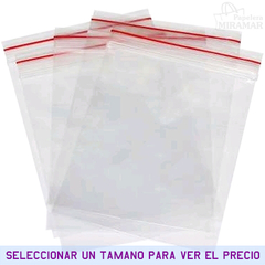 Bolsas Polietileno c/cierre tipo ziploc - comprar online
