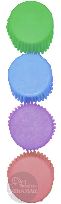 Pirotines p/cupcakes Nº 10 Color
