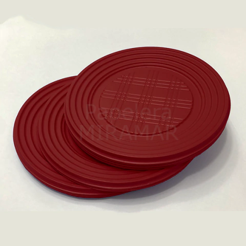 Plato plastico gde Rojo - paq x24 un - comprar online