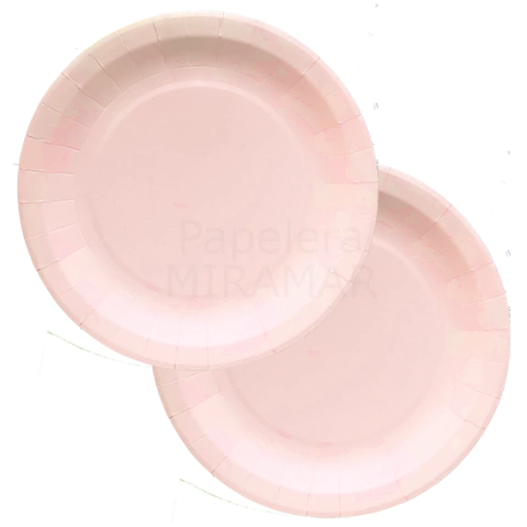 Plato polipapel chico Rosa - comprar online