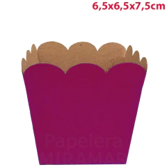 Caja pochoclera bajas 6,5 x 6,5 x7,5 cm en internet
