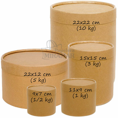 Pote carton 11*9 cm (capacidad 1 kg dulce de leche) - comprar online