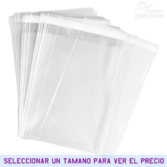 Bolsas Polipropileno c/adhesivo