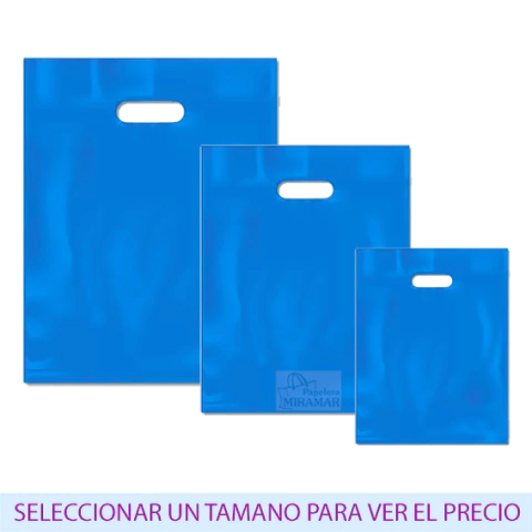 Bolsas plasticas riñon azul - comprar online