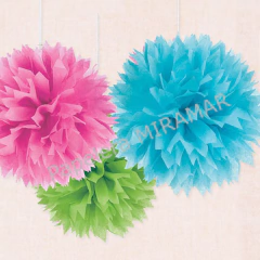 Pompon de papel grande aprox 33 cm - comprar online