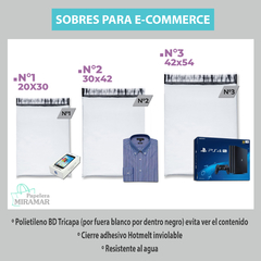 Bolsas e-commerce blancas