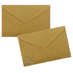 Sobres Tarjeta 12,5x19cm - Kraft Madera 120gr en internet