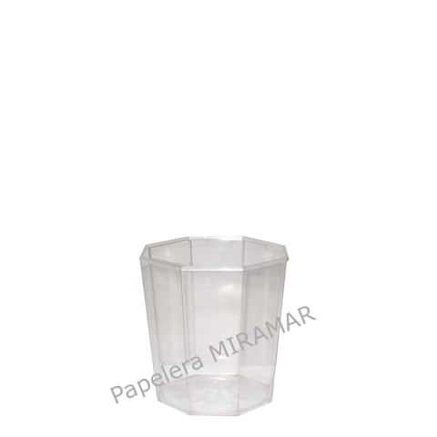 Vasos acrilico octogonal