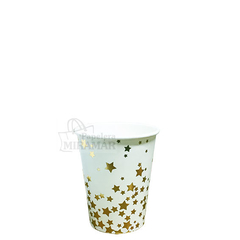 Vasos Polipapel 240cc estrellas metal - comprar online