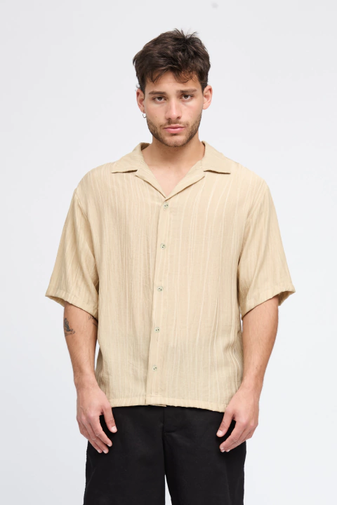 CAMISA PALMA BEIGE