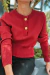 SWEATER CORTO CON BOTONES EN DORADO