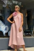 VESTIDO DRAPEADO LINO