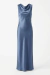 VESTIDO SATEN CUELLO VOLCADO - comprar online