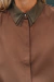 CAMISA GASA CON CUELLO Y PUÑOS TUL - comprar online