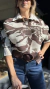 BLUSA DRAPEADA FLORES - comprar online