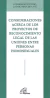Consideraciones acerca de los proyectos de reconocimiento legal de las uniones entre personas homosexuales