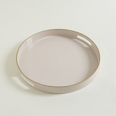 Bandeja redonda con manija 38x2cm