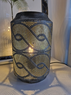 Lámpara estilo marroquí plata 17x26cm - tienda online