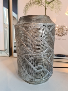 Lámpara estilo marroquí plata 17x26cm - comprar online