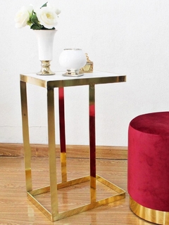Mesa auxiliar marmol gold