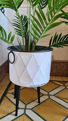Juego de portamacetas - White - comprar online